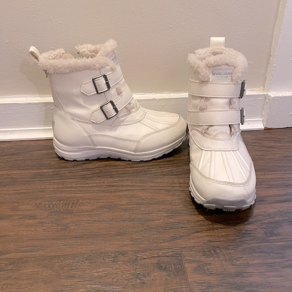 Koolaburra by UGG White Boots Size 8 IMREE MOTO waterproof - Picture 8 of 16